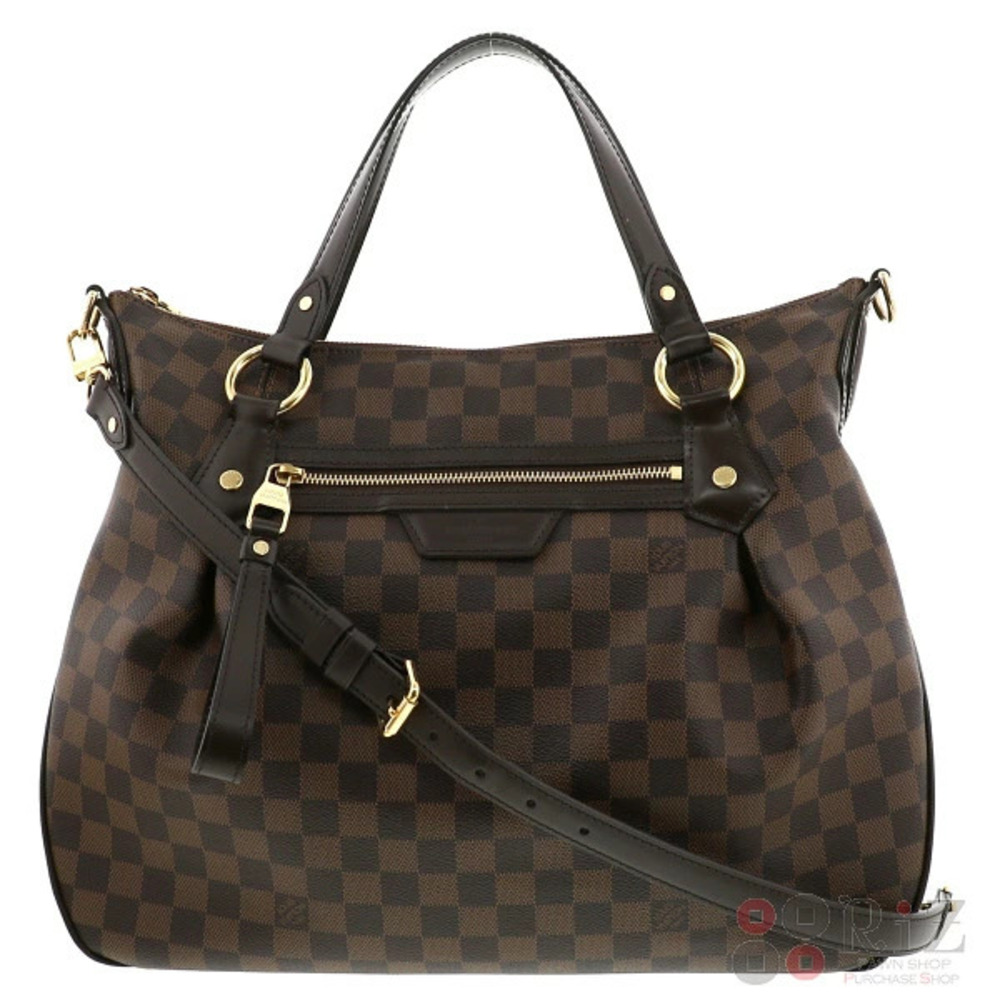 LOUIS VUITTON Evora Bag Handbag Damier Ebene Brown